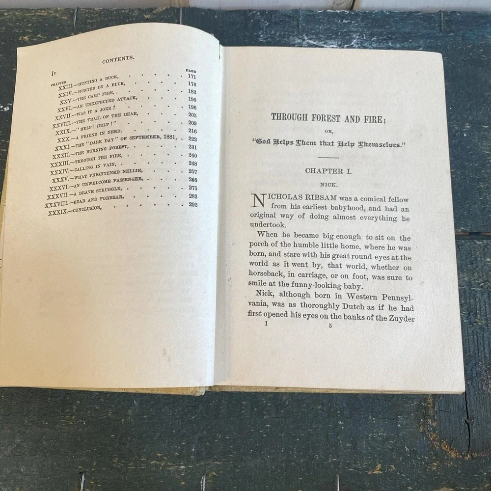 Through Forest and Fire‎ by Edward S. Ellis -1901 Hardcover Book